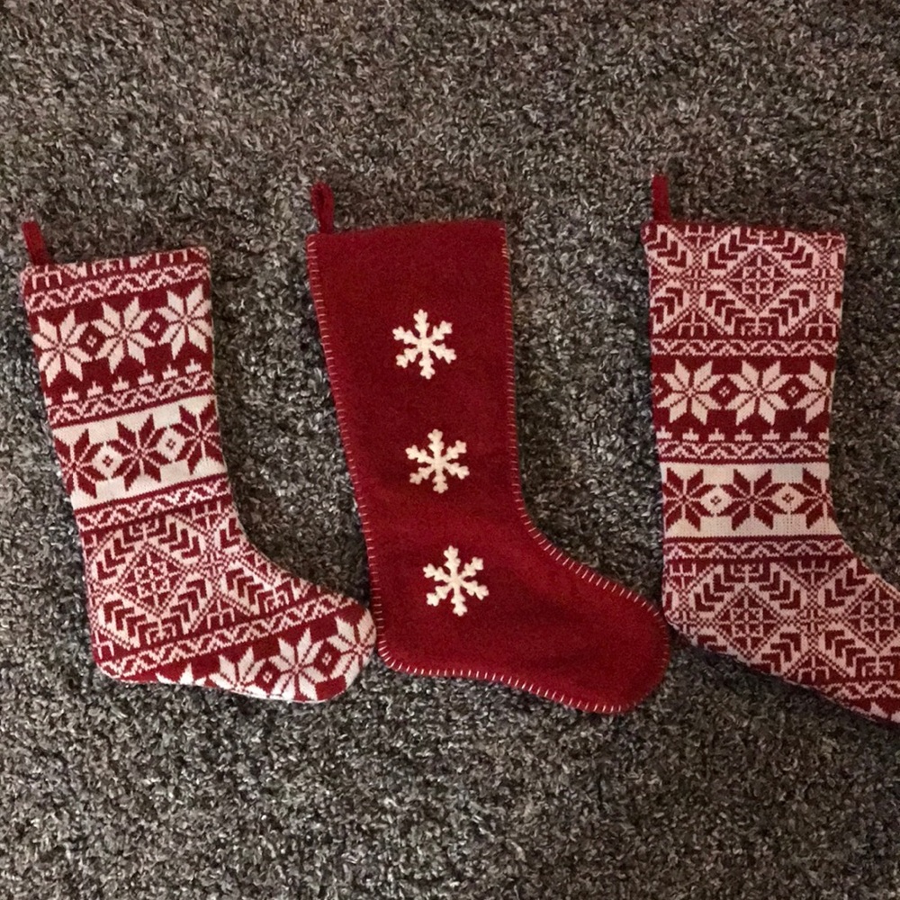 Lined 17 inch Christmas stockings